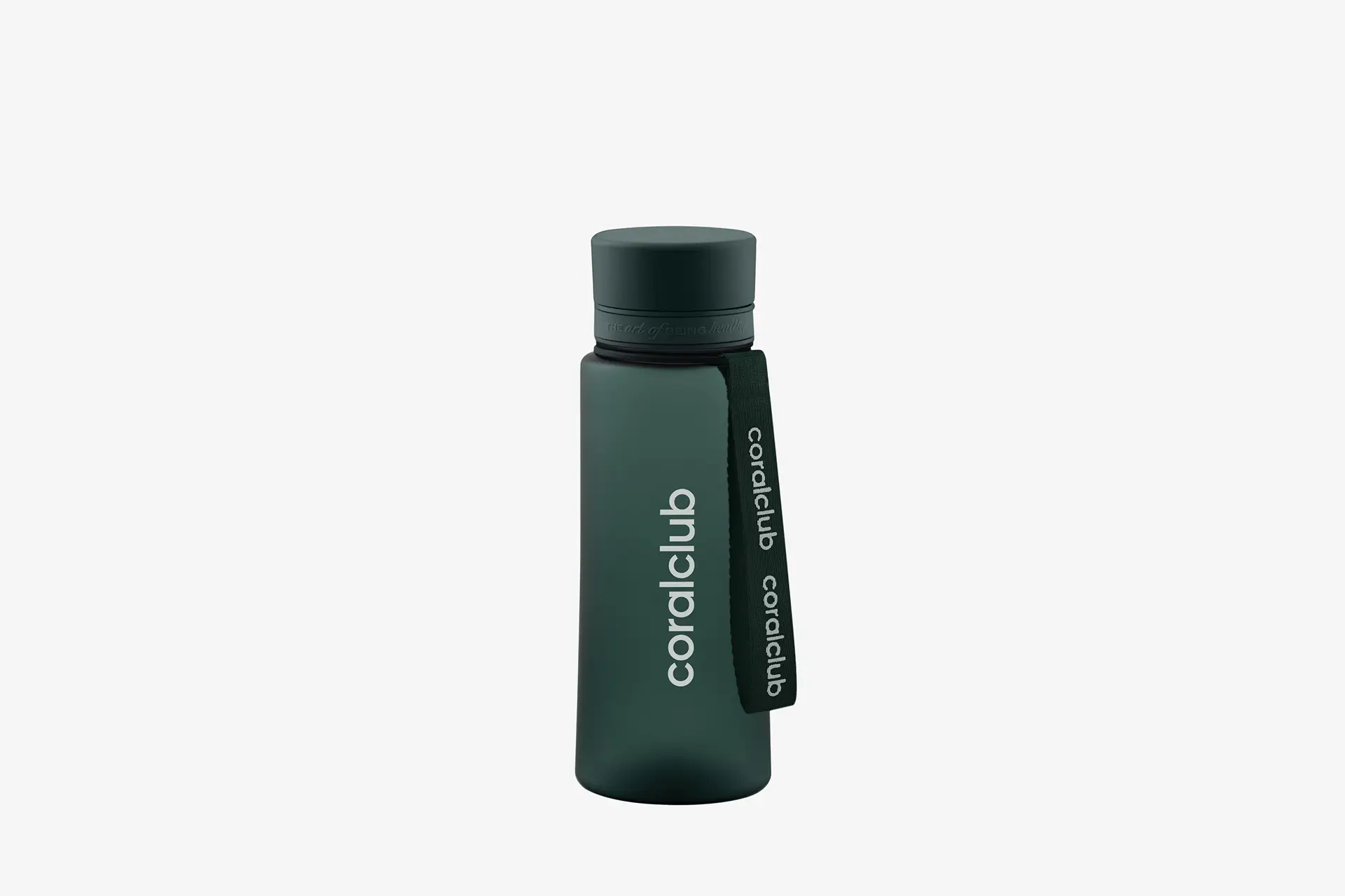 Пластикова пляшка coralclub, темно-зелена