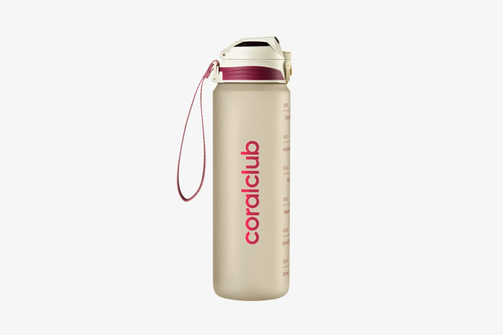 Пластикова пляшка coralclub, бежева