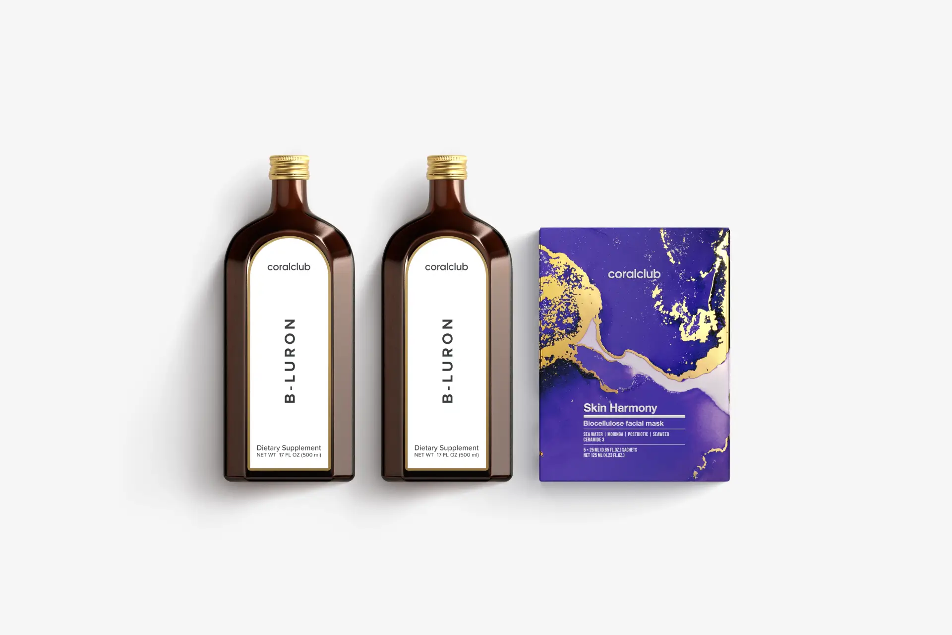 B-Luron + Skin Harmony Biocellulose Facial Mask  (5 саше)