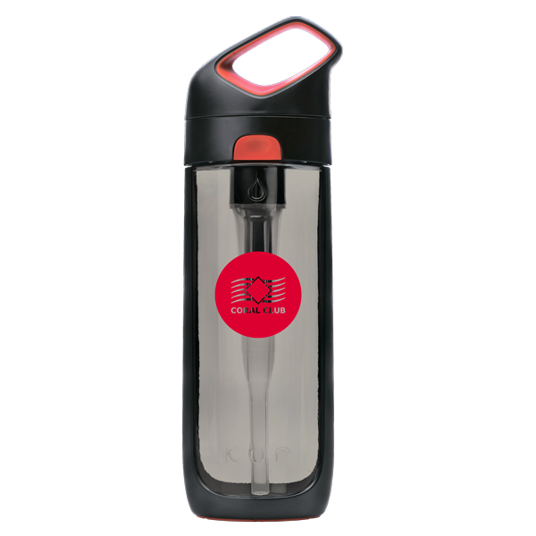 Пластикова пляшка KOR Sport, чорно-червона