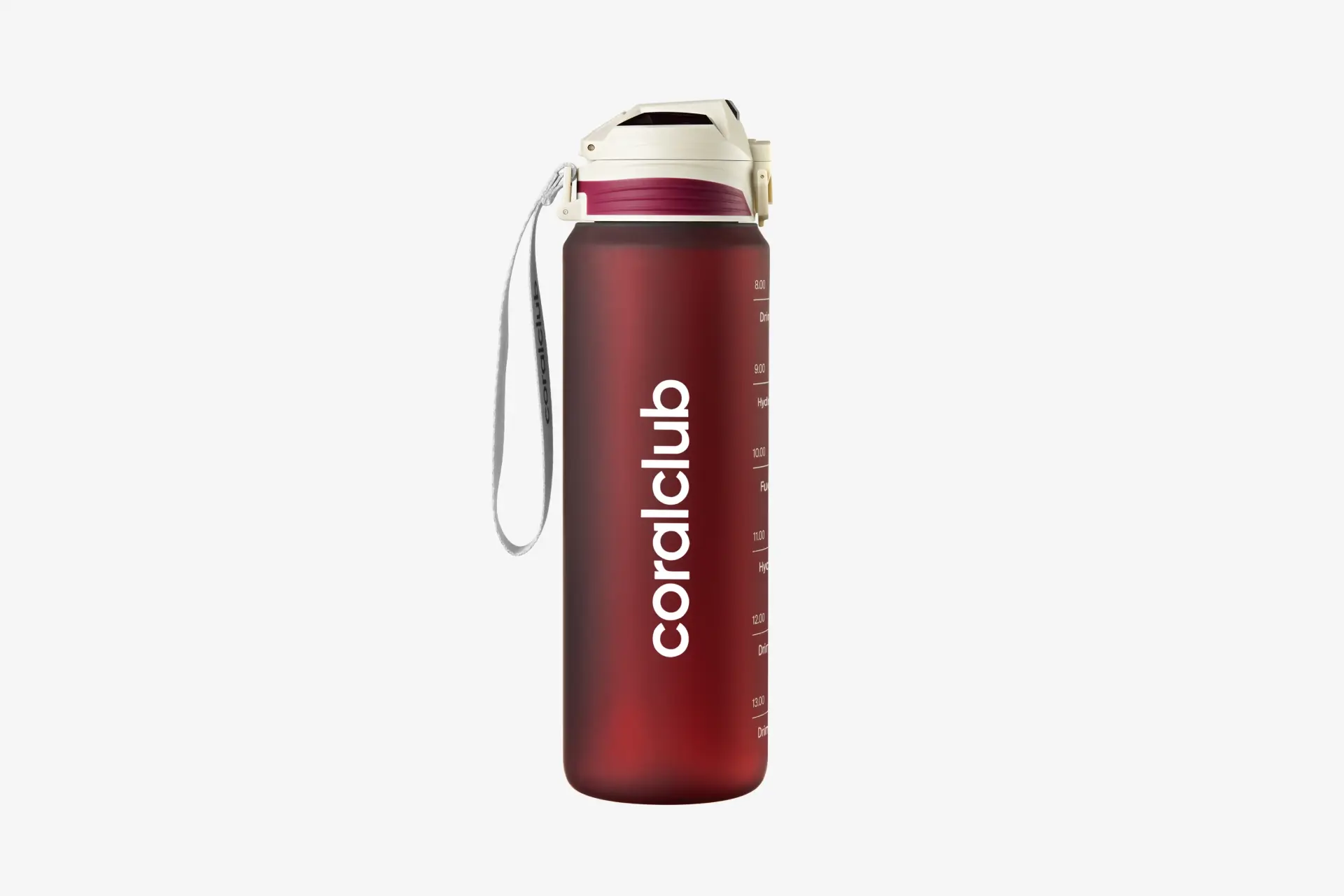 Пластикова пляшка coralclub, бордова