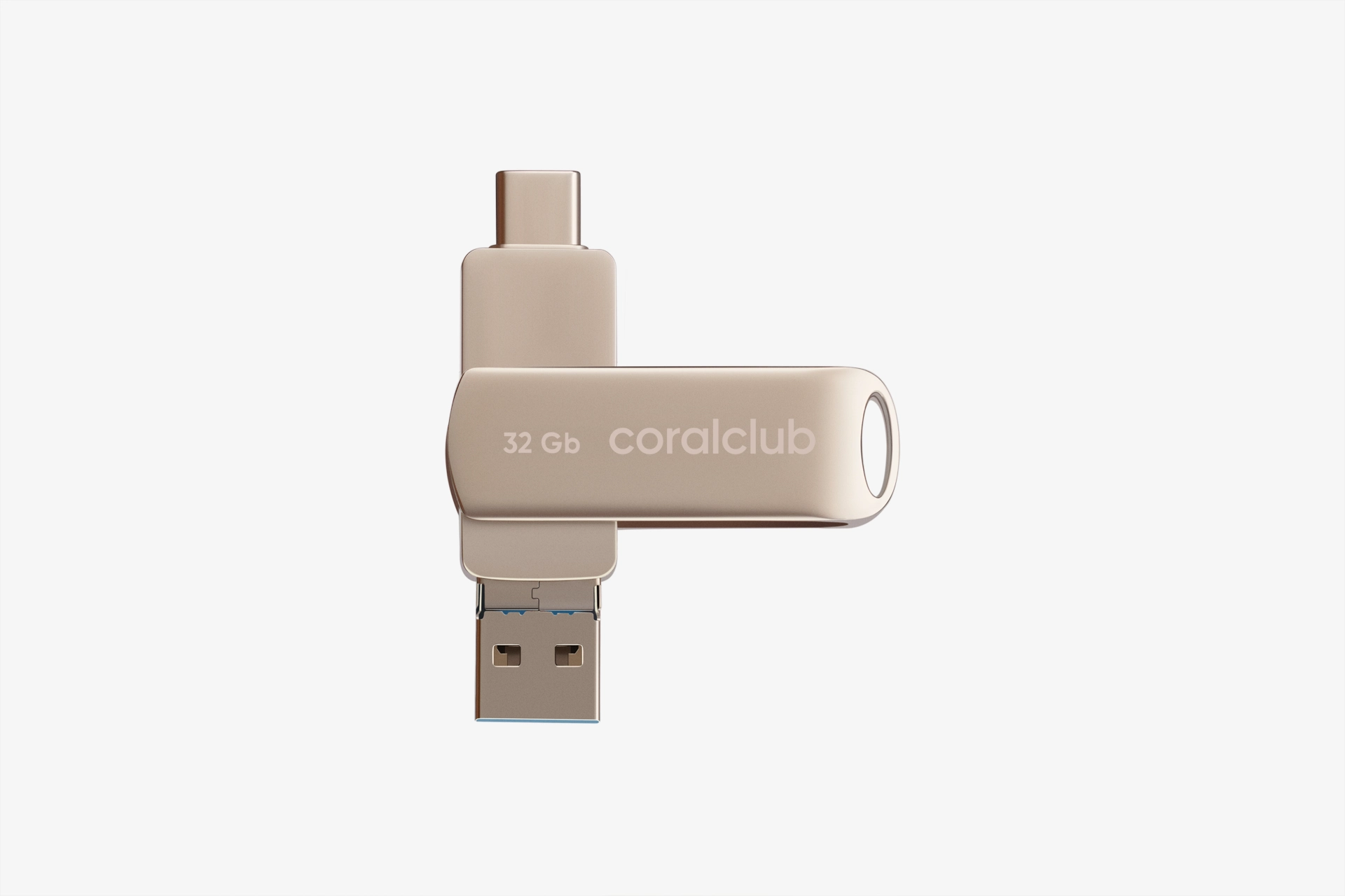 Флеш-накопичувач CORALCLUB USB+Type-c